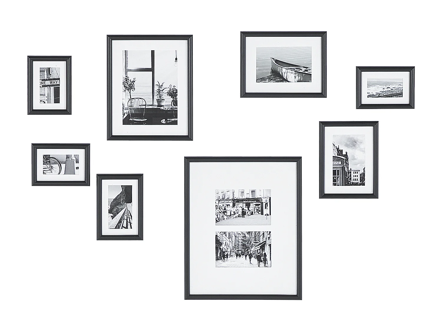 Fotolijst GARANGO Stedelijk motief Maritiem motief Zwart