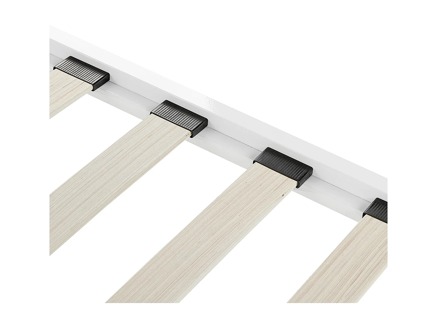 Lit avec sommier Métal CUSSET 180 x 200 cm Blanc