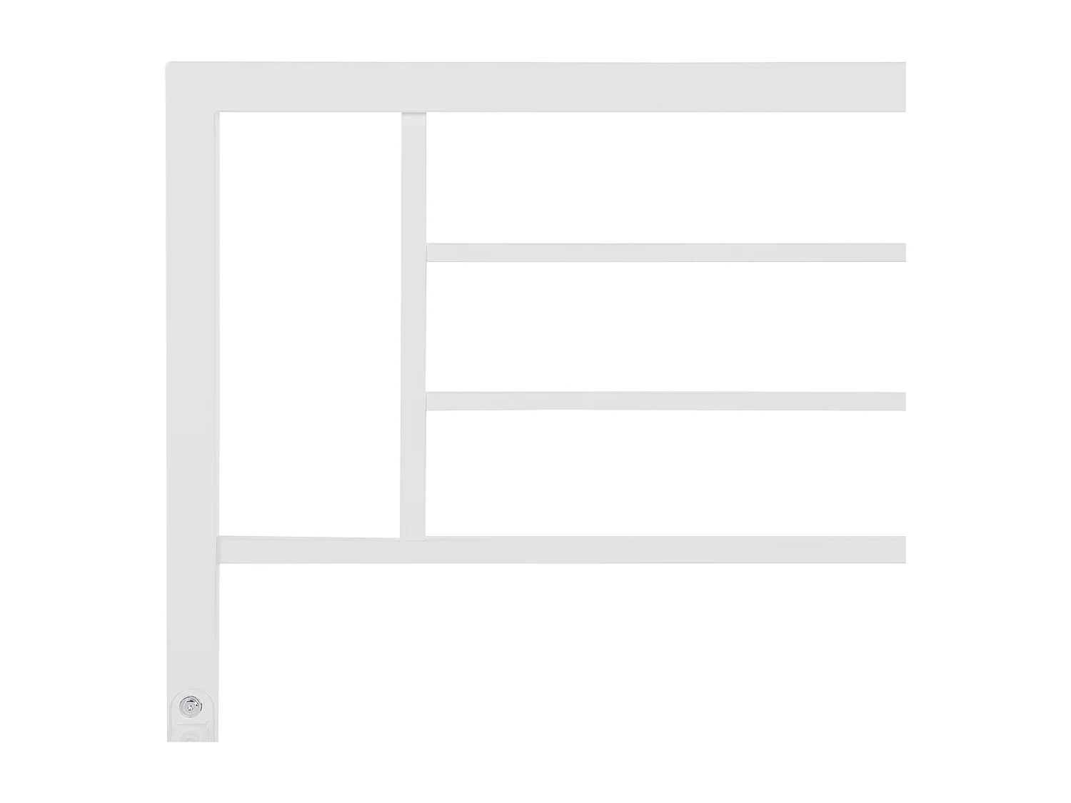Bett mit Lattenrost Metall CUSSET 180 x 200 cm Weiss