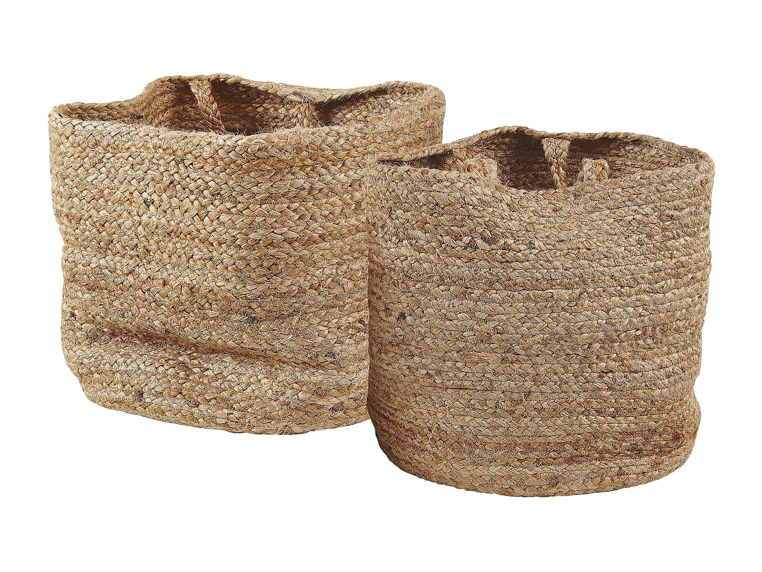 Aufbewahrungskorb 2er Set KAELLA Jute Sandbeige