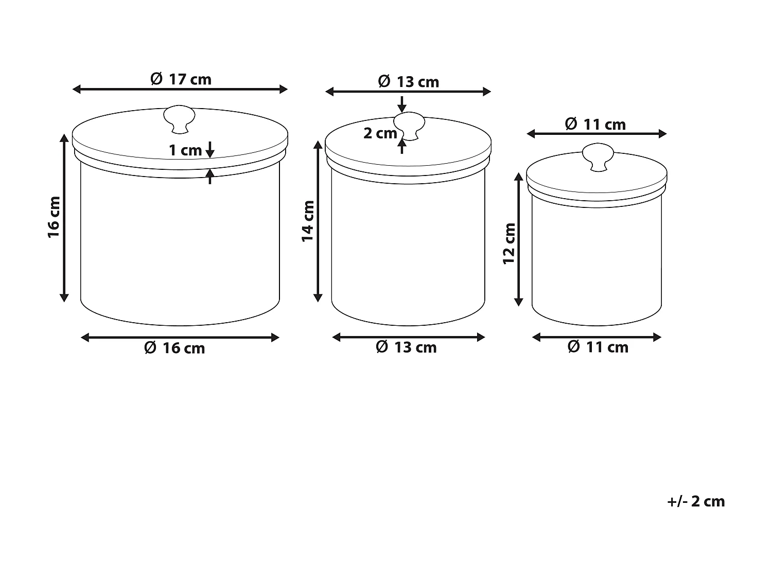 Conteneur ALEXANDRIA Métal Argenté