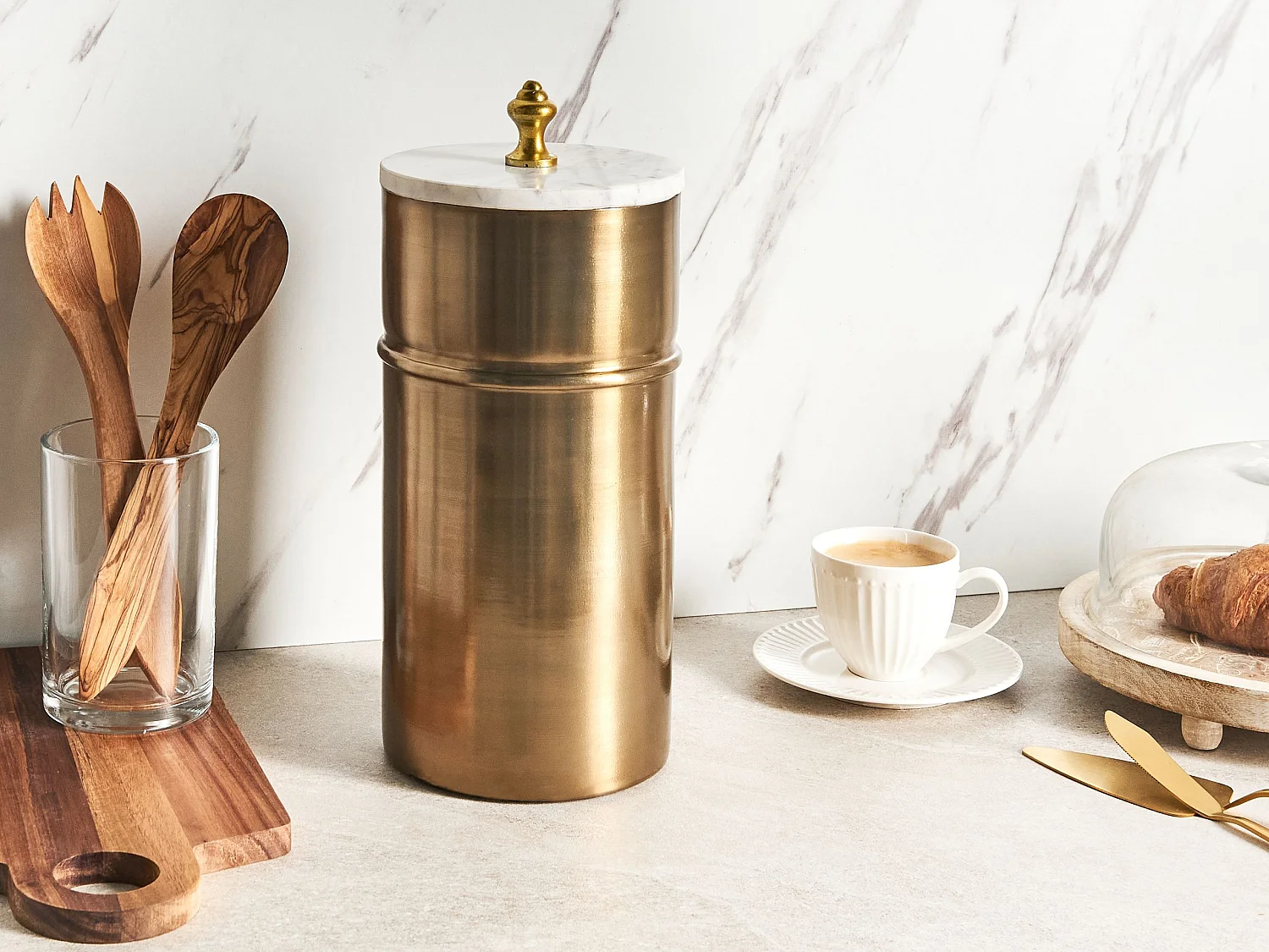 Conteneur ALMAY Métal Doré