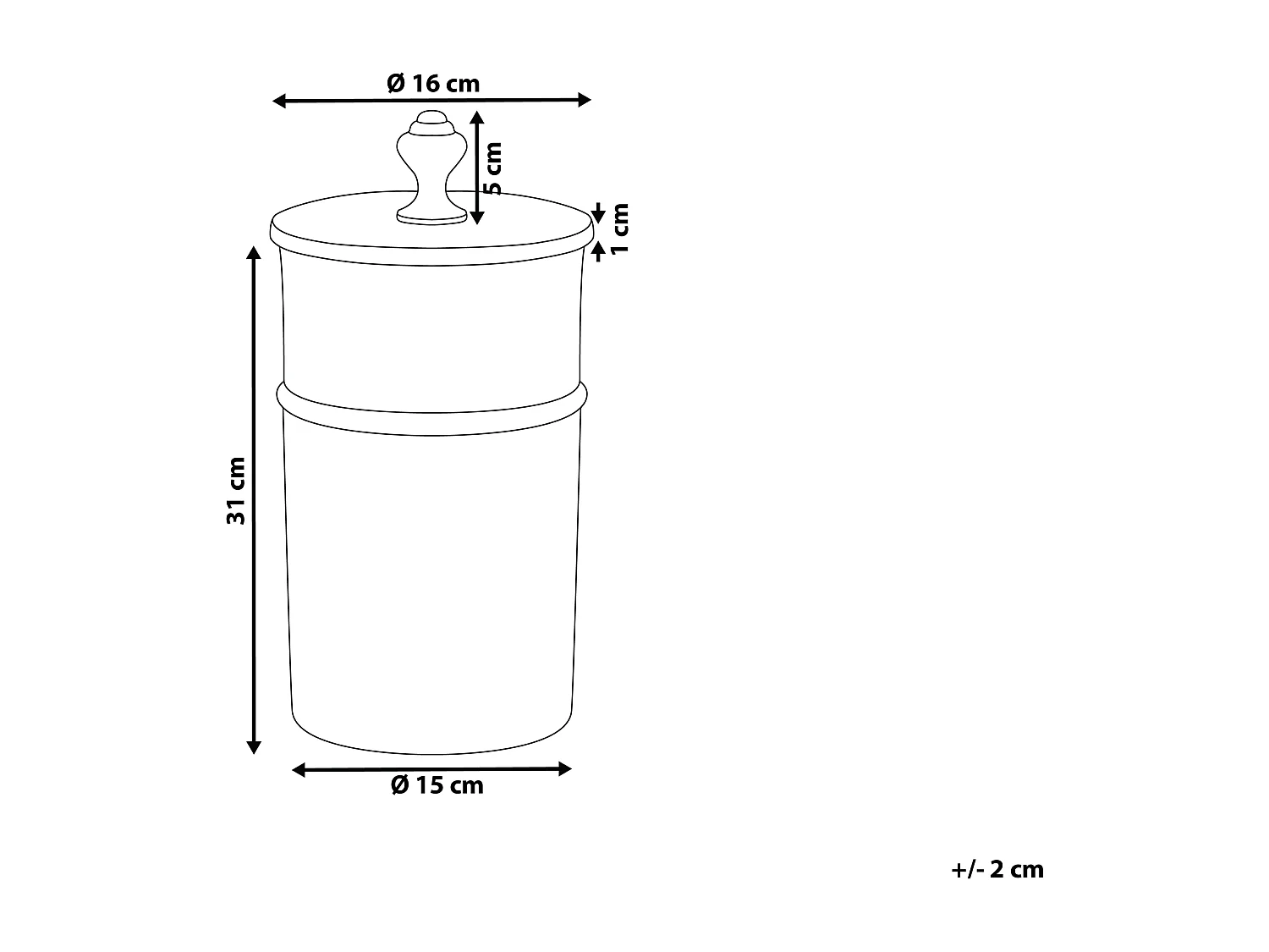 Recipiente Decorazioni ALMAY Metallo Oro
