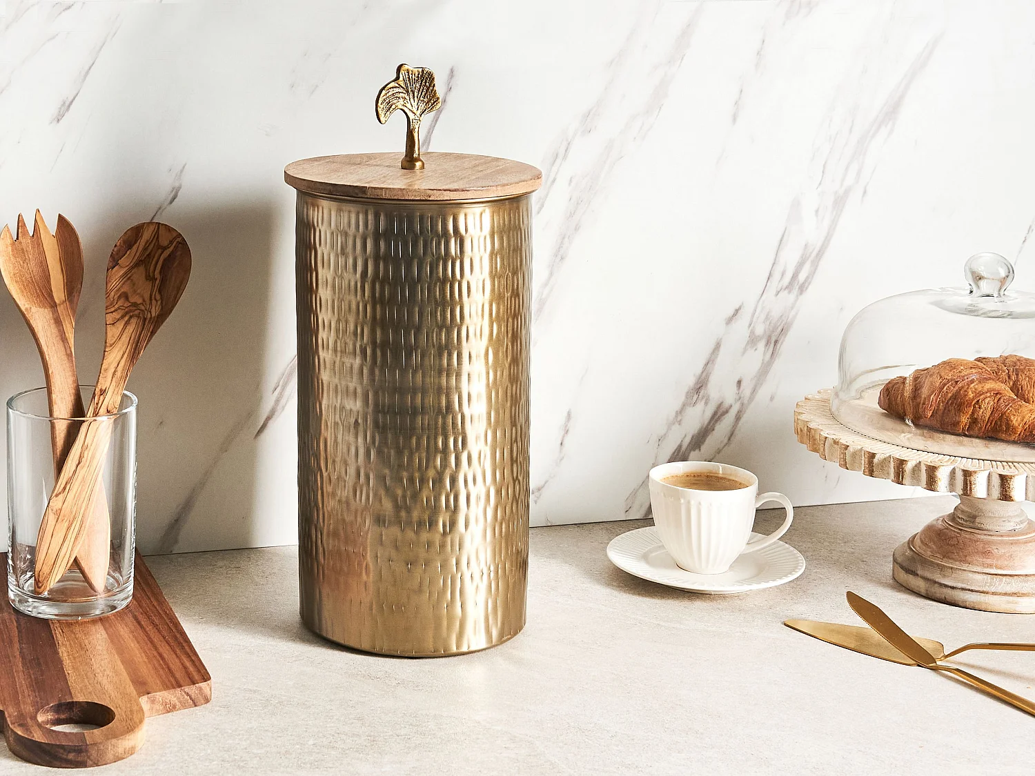 Conteneur ASWAN Métal Doré