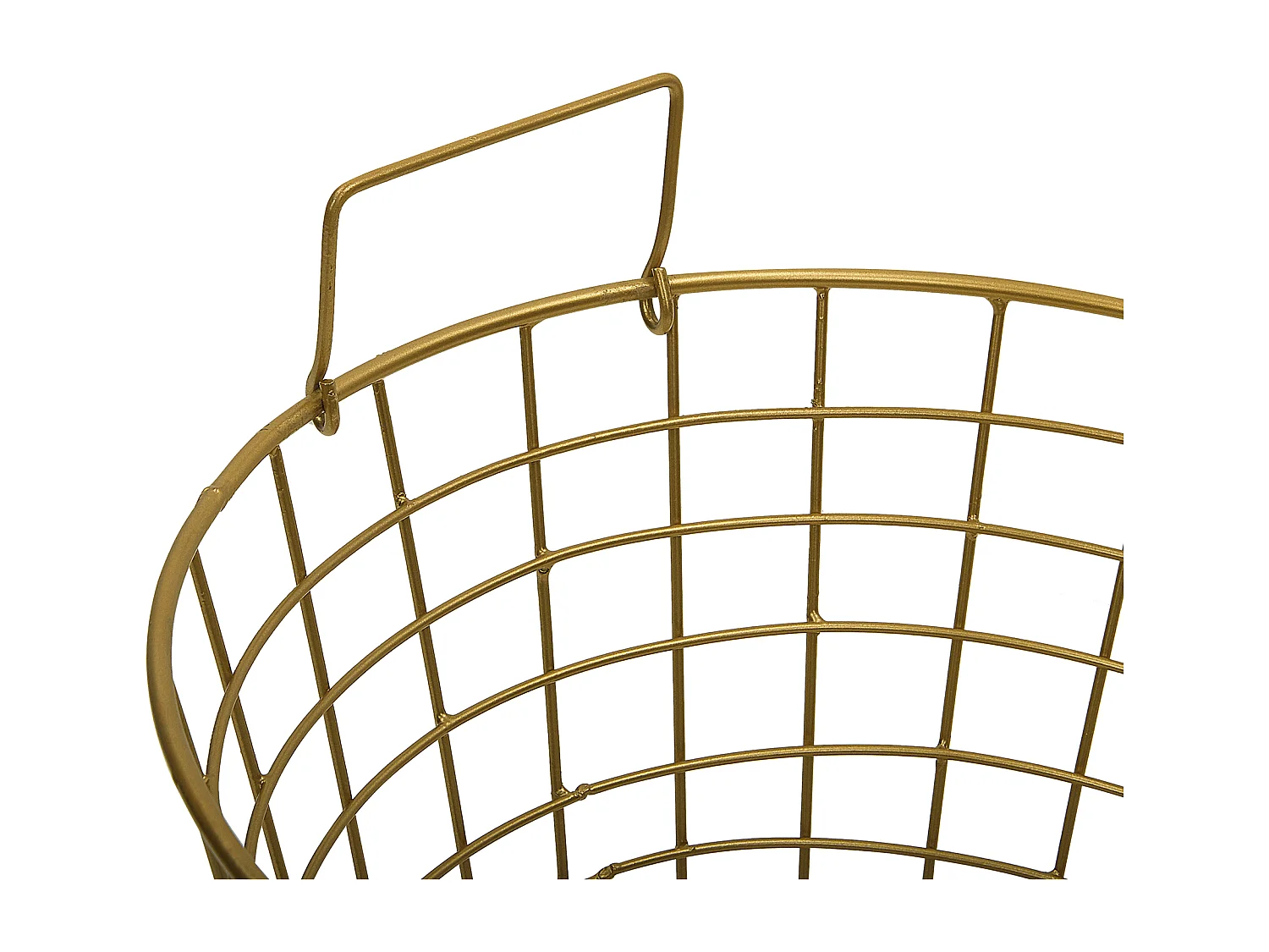 Cesta NITMA Metal Dorado