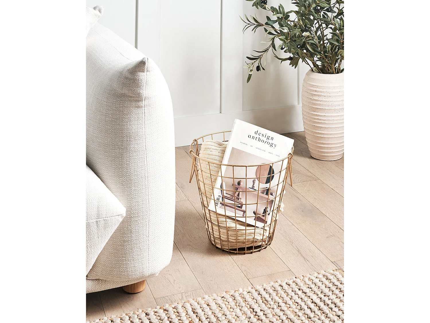 Panier NITMA Métal Doré