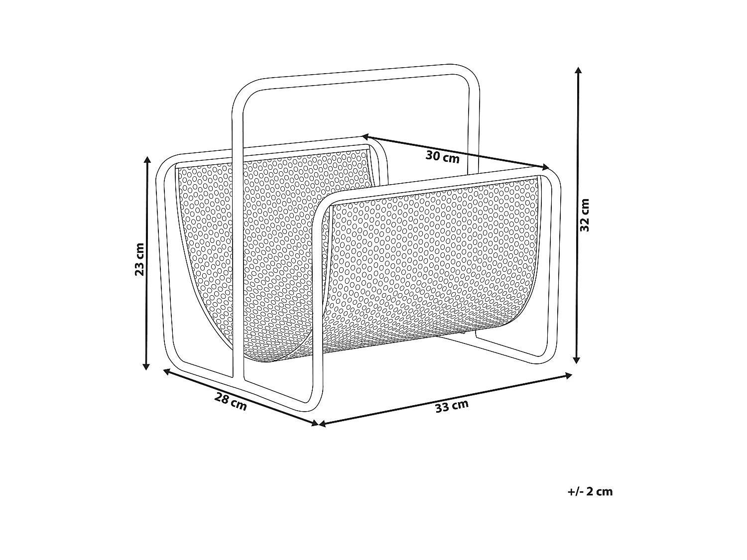 Revistero BELA Metal Negro