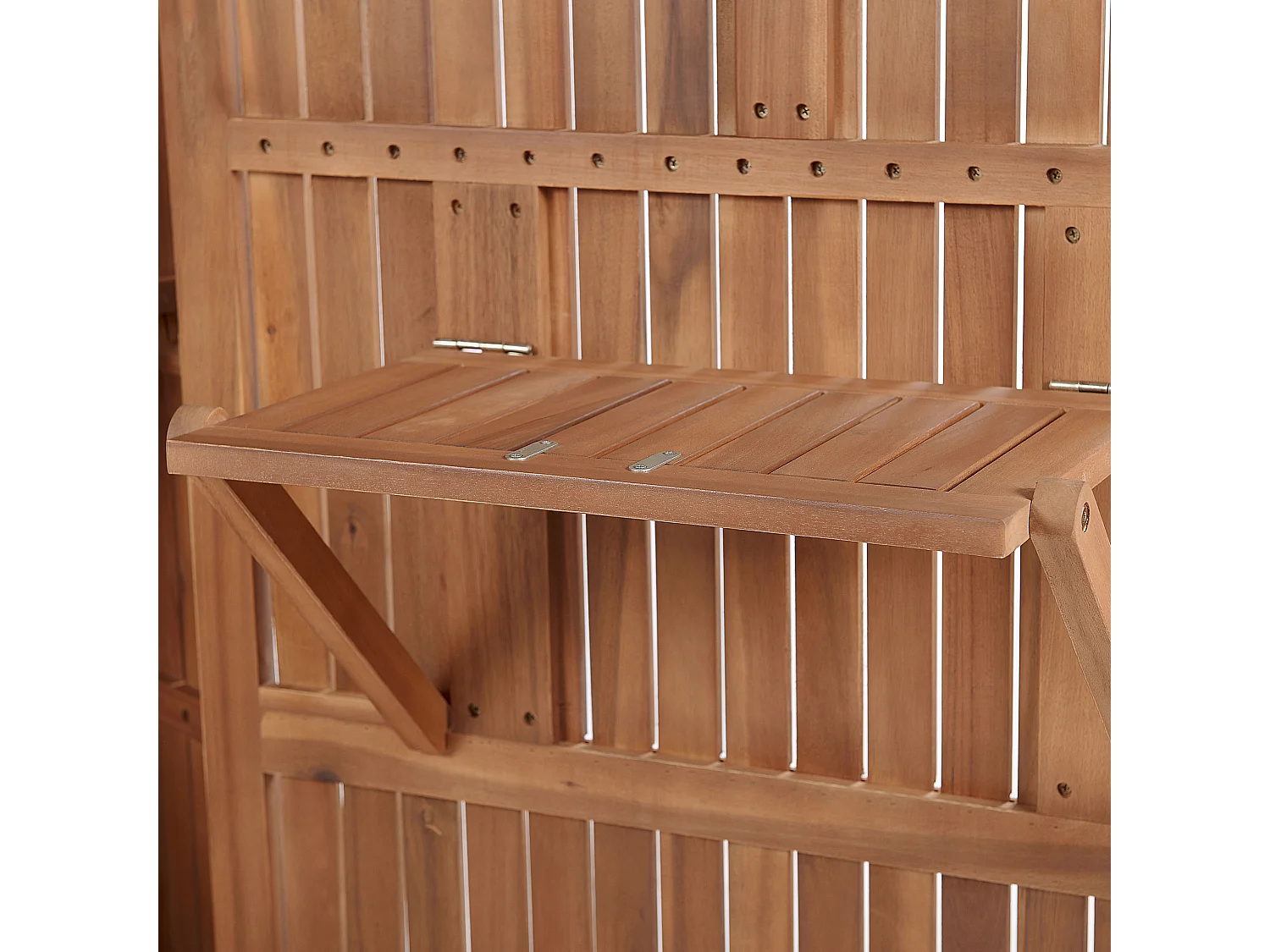 Gartenschrank SAVOCA Akazienholz 100 cm 40 cm Braun