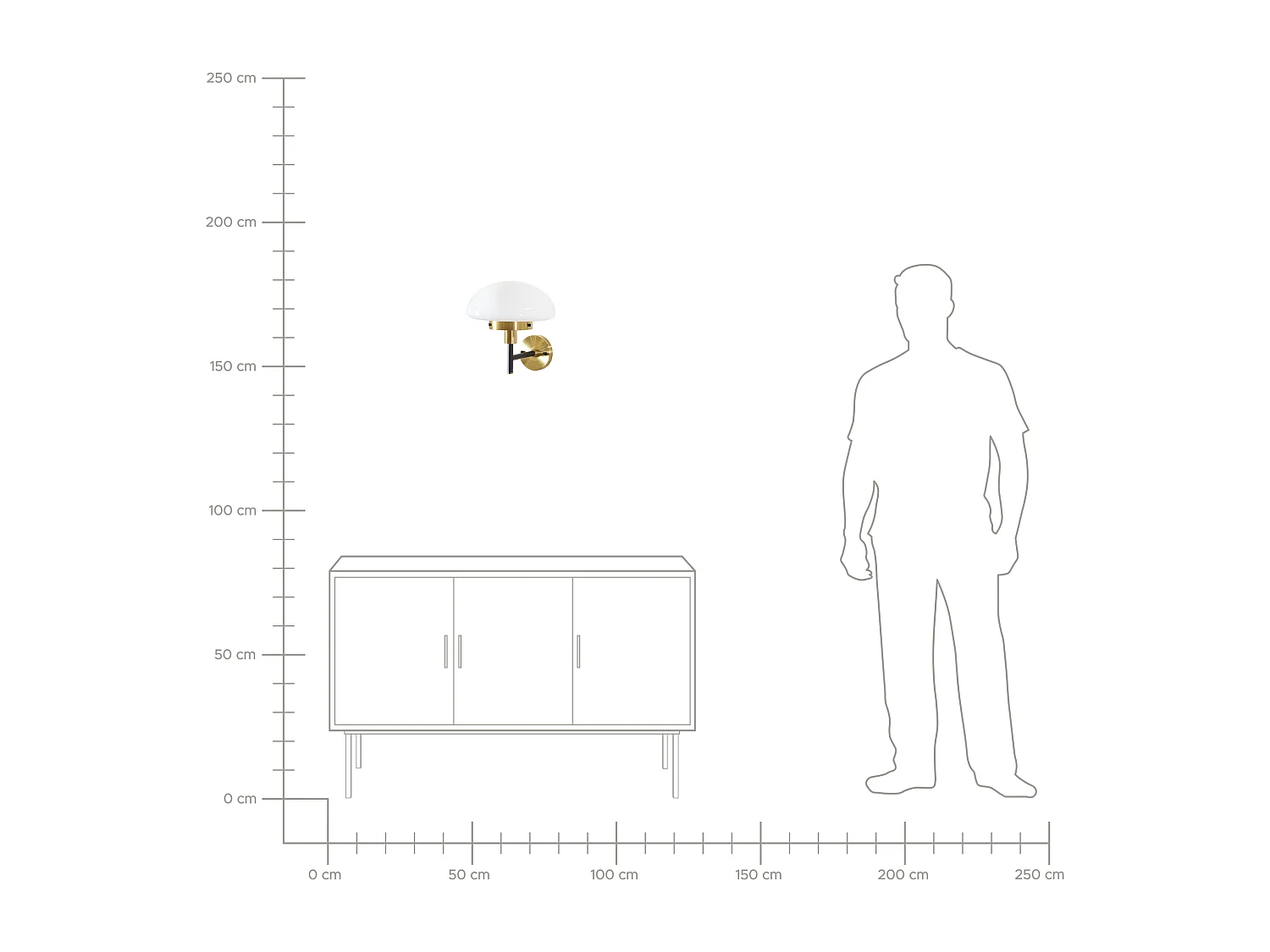 Wandlamp MINIJA Metaal Zwart