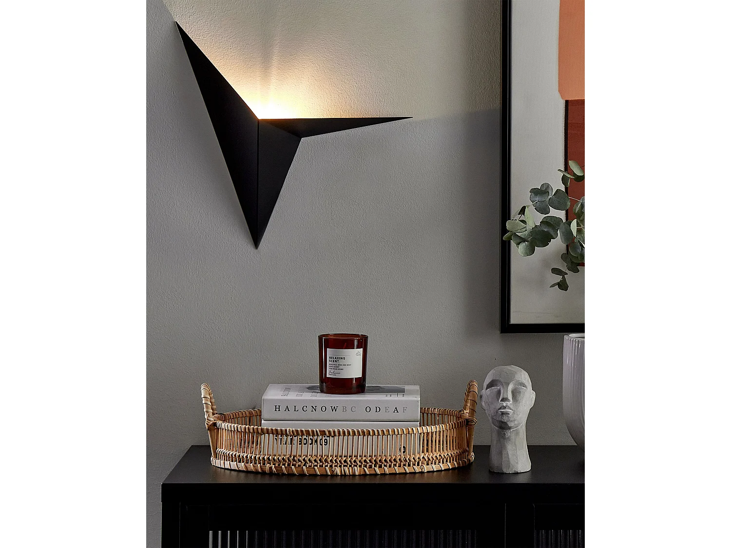 Wandlamp BRIANCE Metaal Zwart