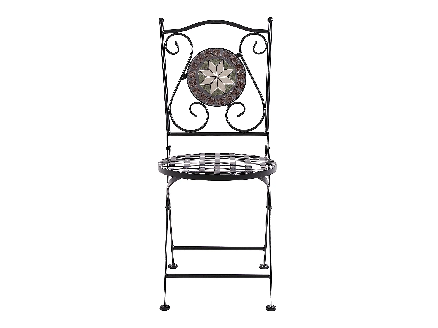 Lot de 2 chaises de jardin CARIATI Métal Noir