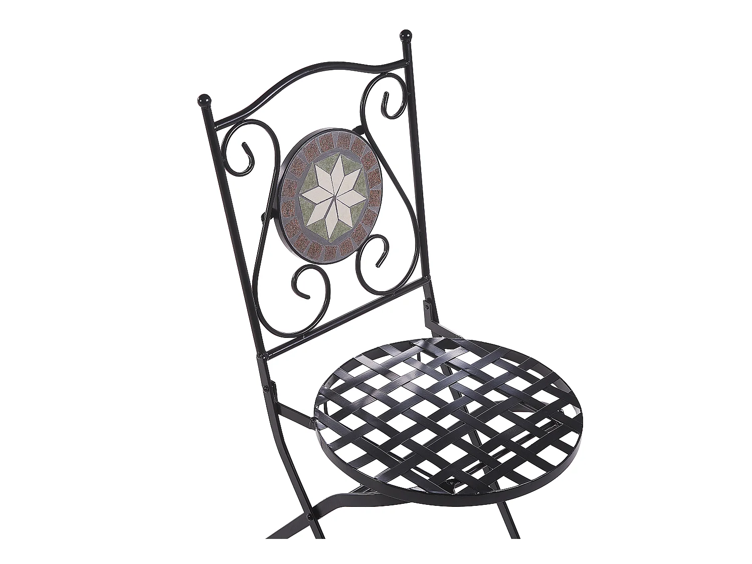 Lot de 2 chaises de jardin CARIATI Métal Noir