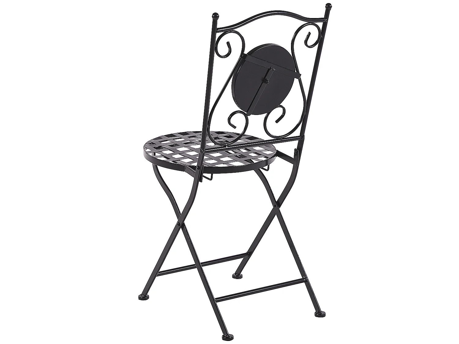 Lot de 2 chaises de jardin CARIATI Métal Noir