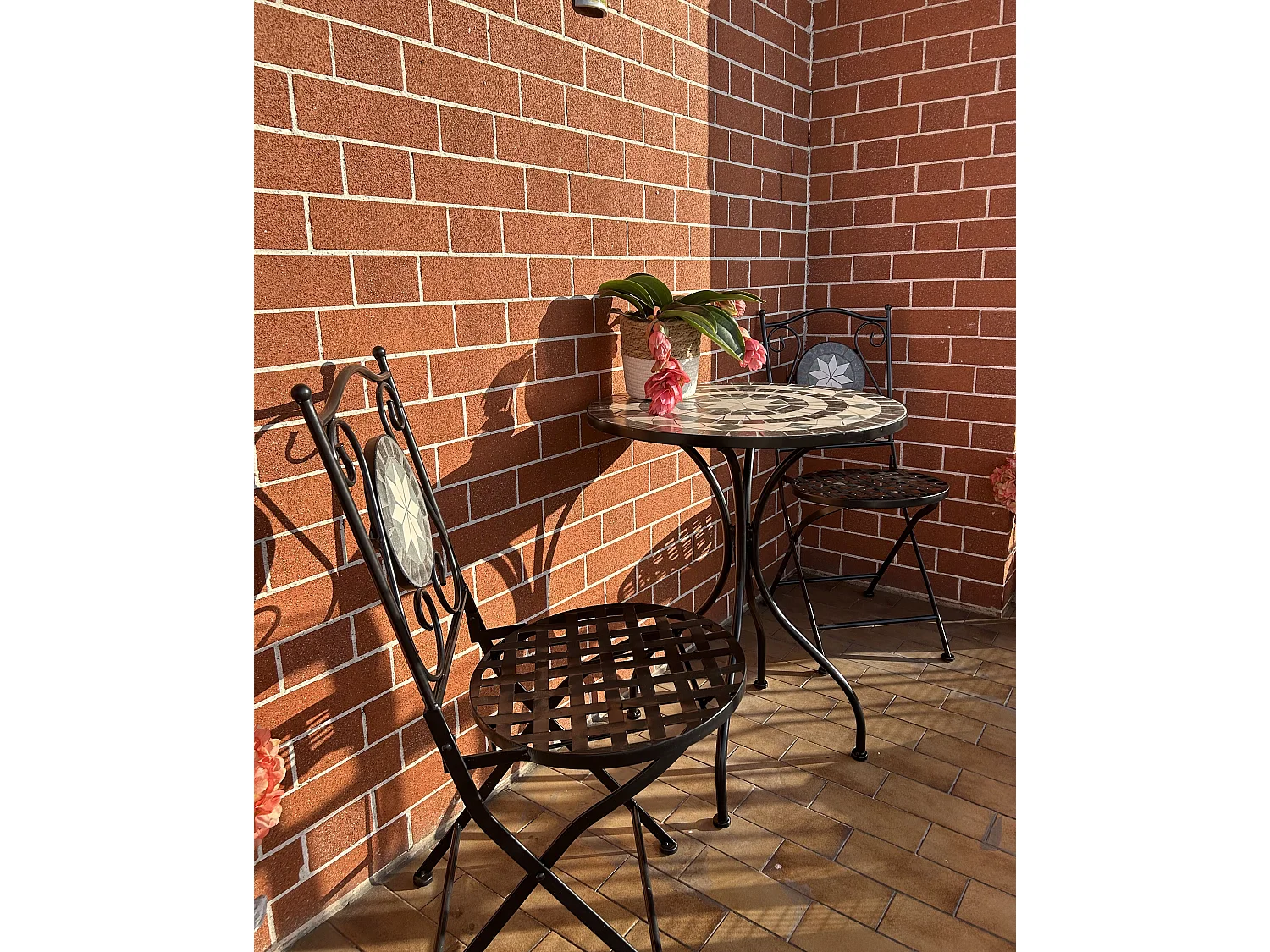 Lot de 2 chaises de jardin CARIATI Métal Noir