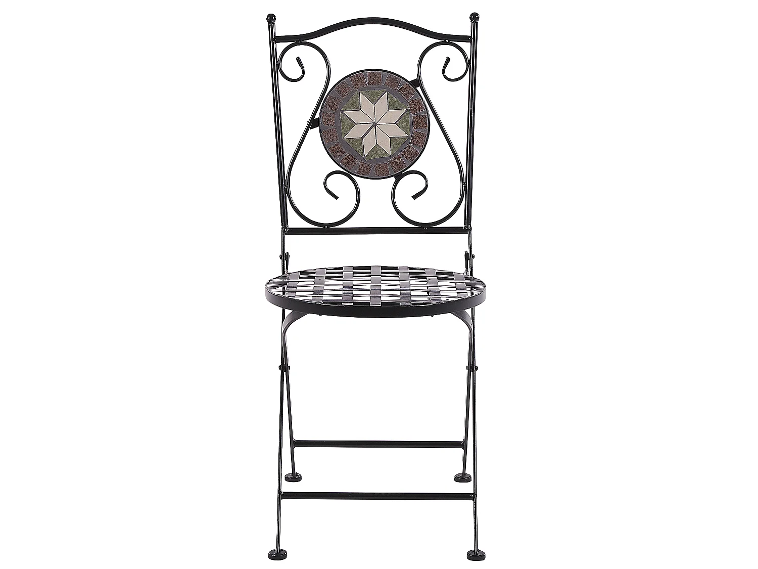 Lot de 2 chaises de jardin CARIATI Métal Noir