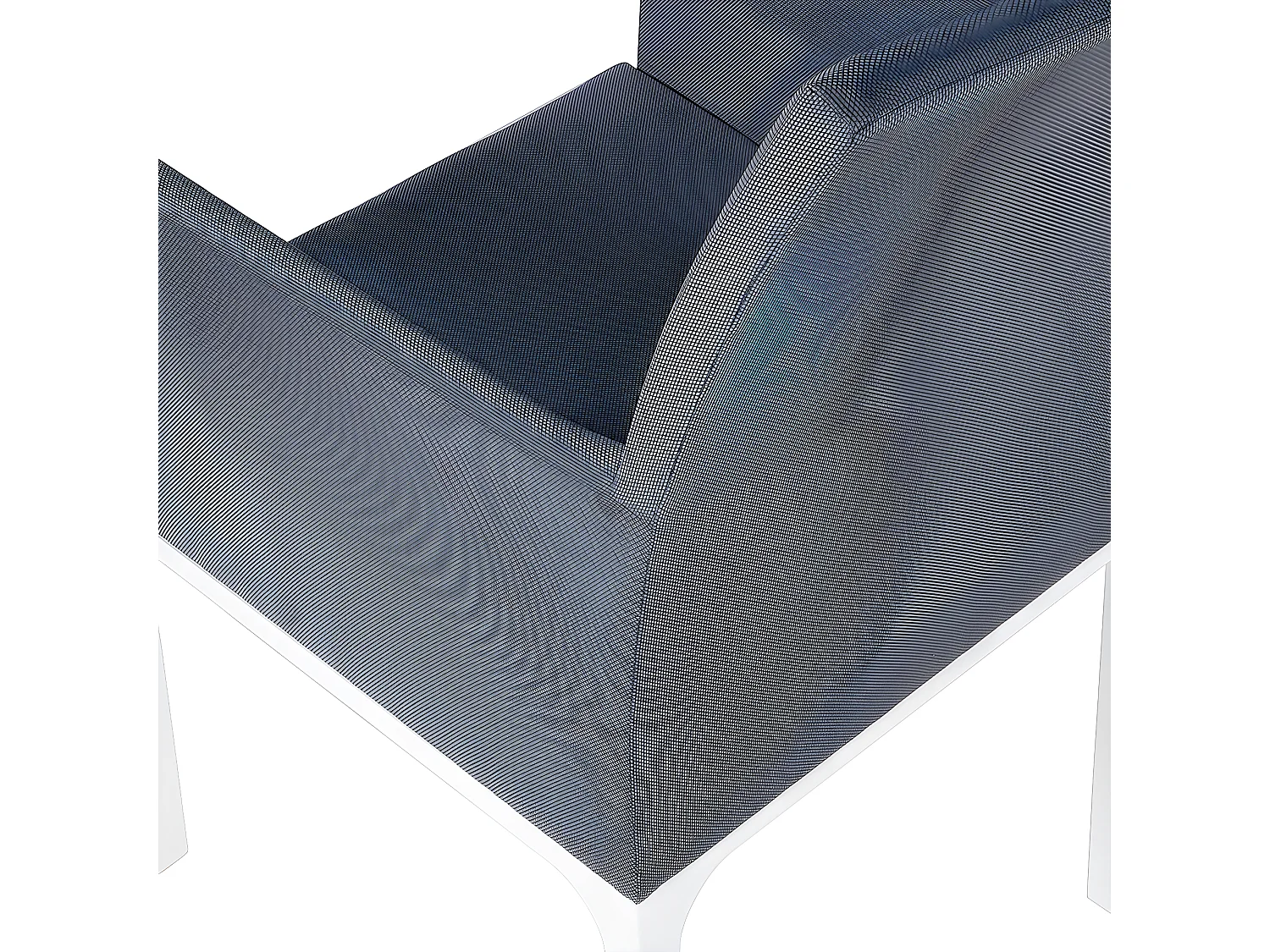 Lot de 6 chaises de jardin BACOLI Tissu Gris foncé