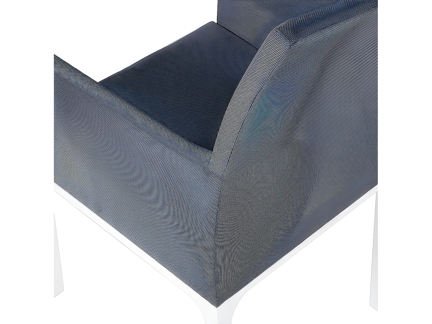 Zestaw 6 krzeseł ogrodowych BACOLI Ciemnoszary