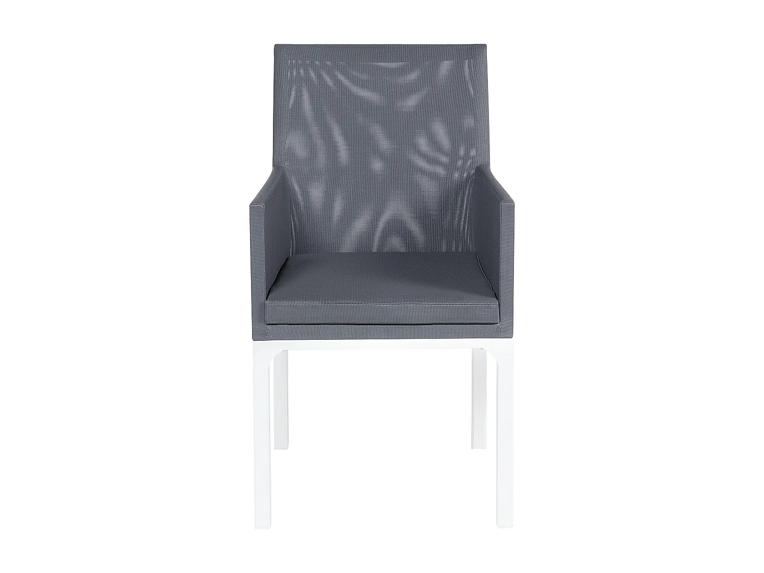 Conjunto de 8 sillas BACOLI Tela Gris oscuro