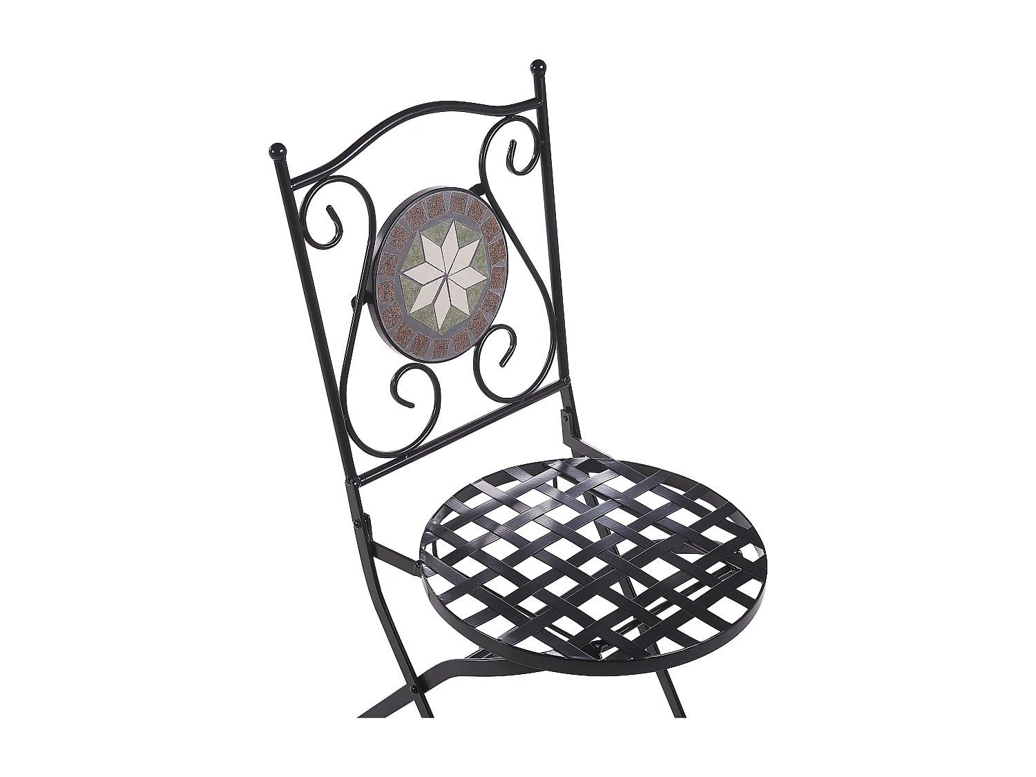 Set bistrot Pieghevole CARIATI Metallo Nero