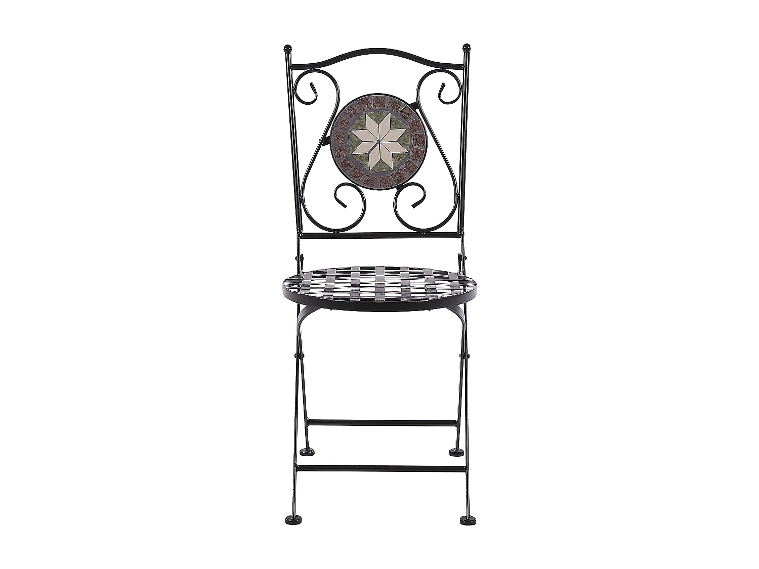 Set bistrot Pieghevole CARIATI Metallo Nero