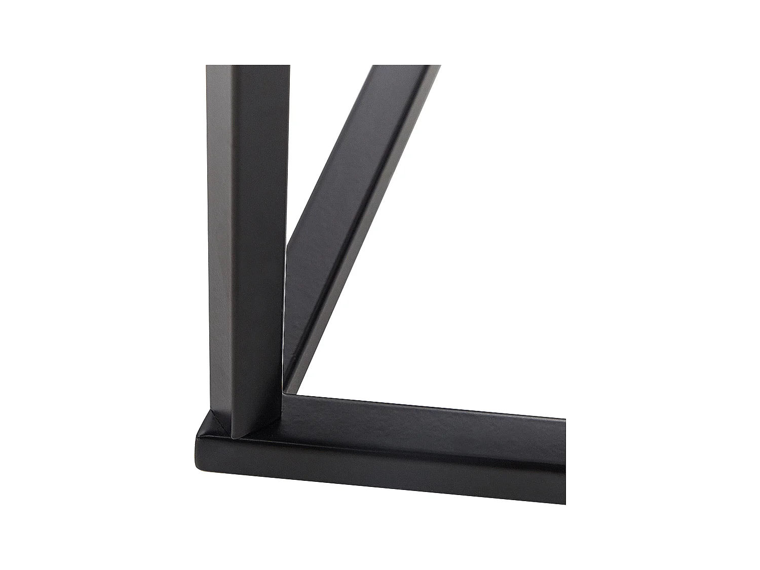 Consola PERRIN Vidrio templado Mármol blanco