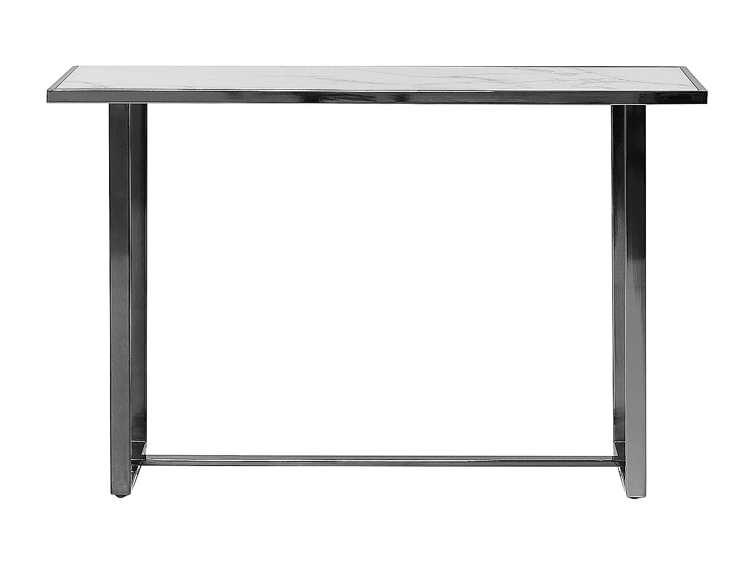 Tavolino consolle PLANO Vetro temperato Marmo bianco