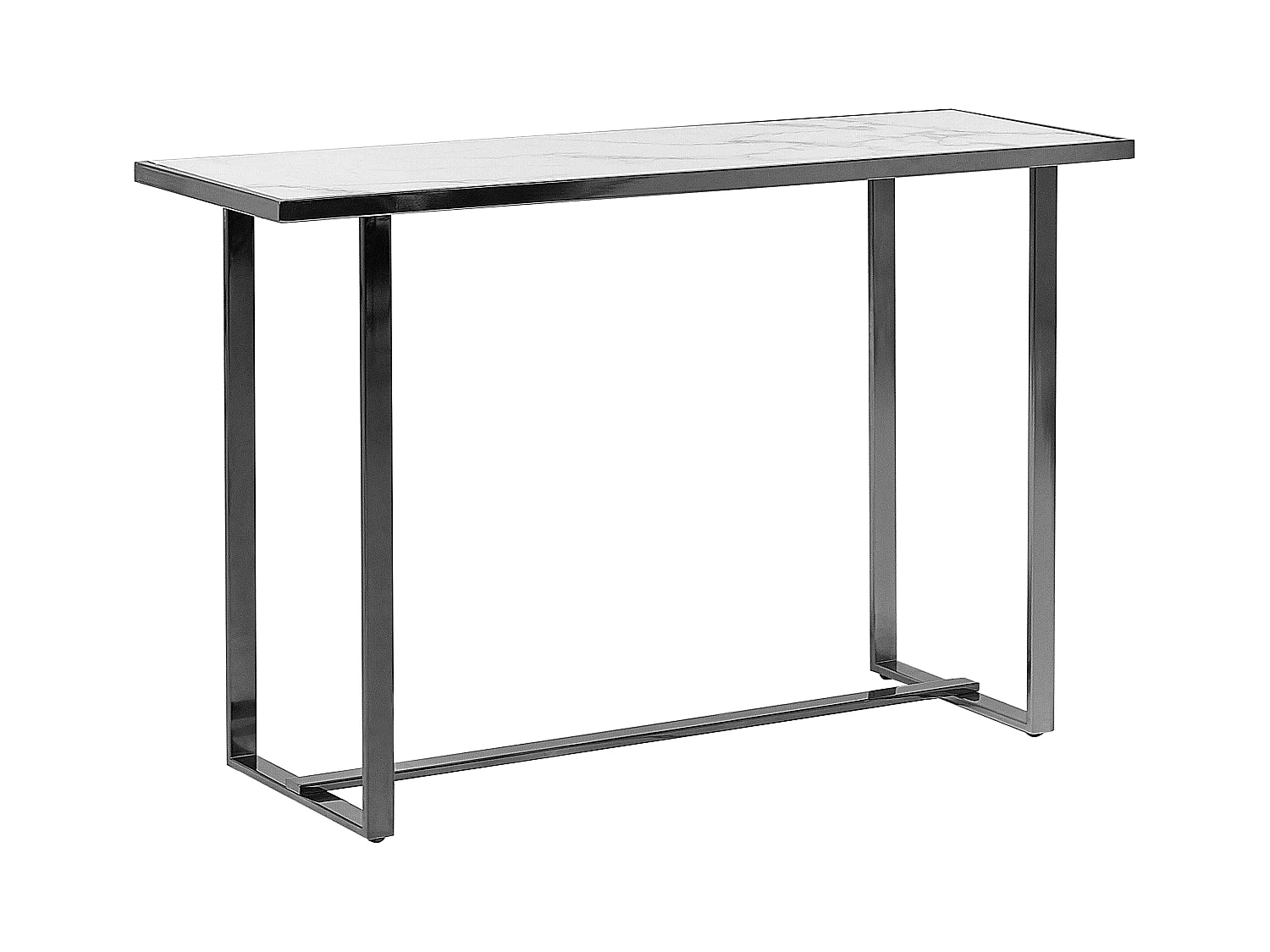 Tavolino consolle PLANO Vetro temperato Marmo bianco