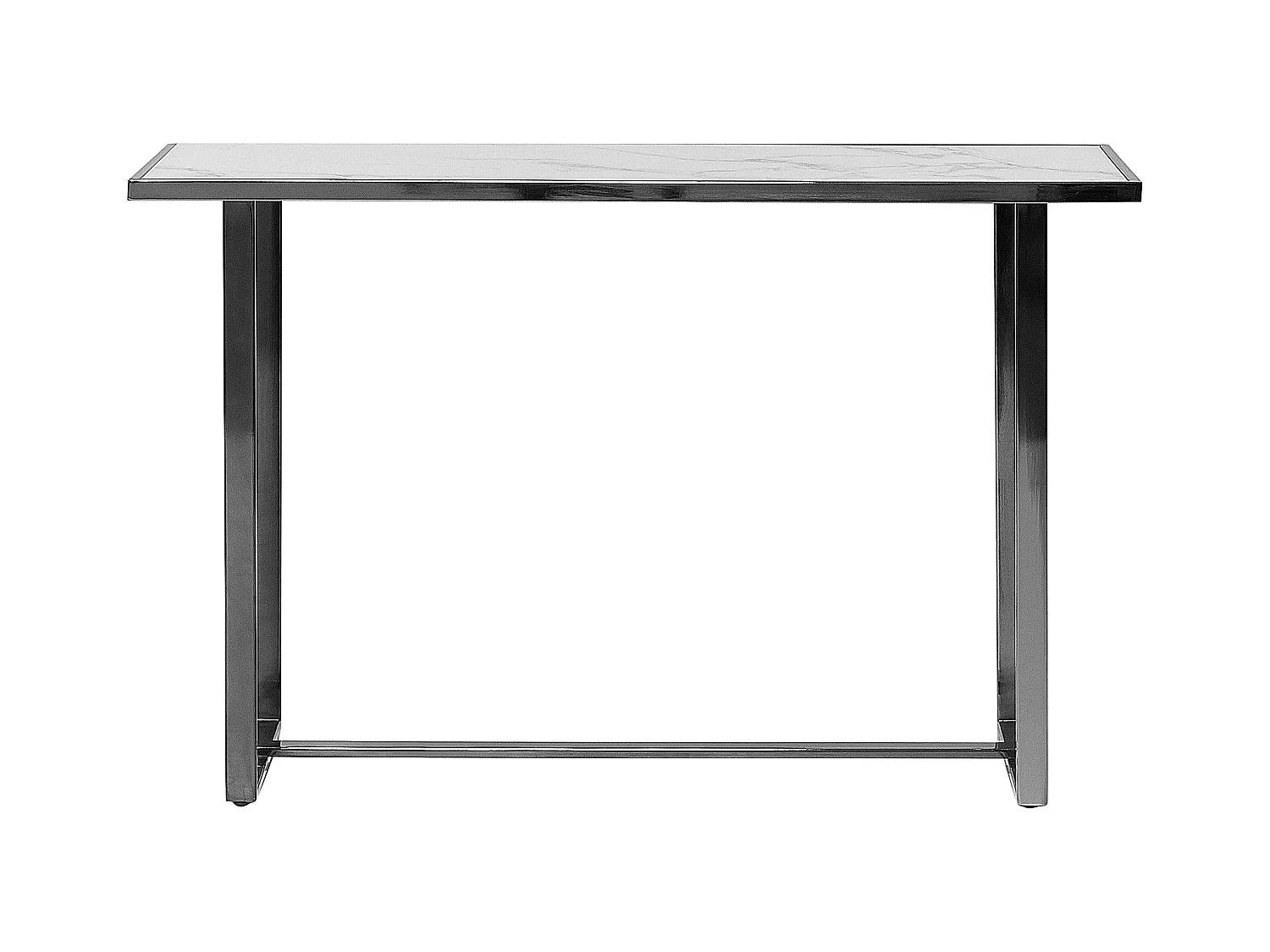 Konsolentisch PLANO Sicherheitsglas Weisser Marmor