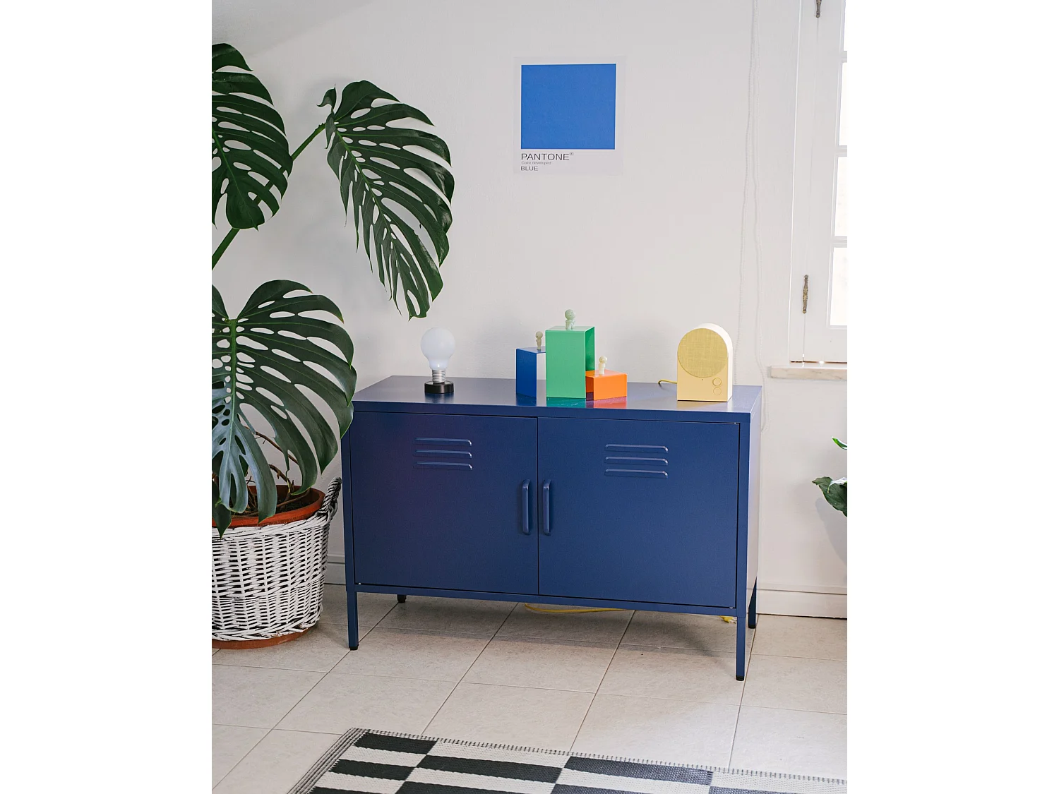 Büroschrank URIA Metall Marineblau