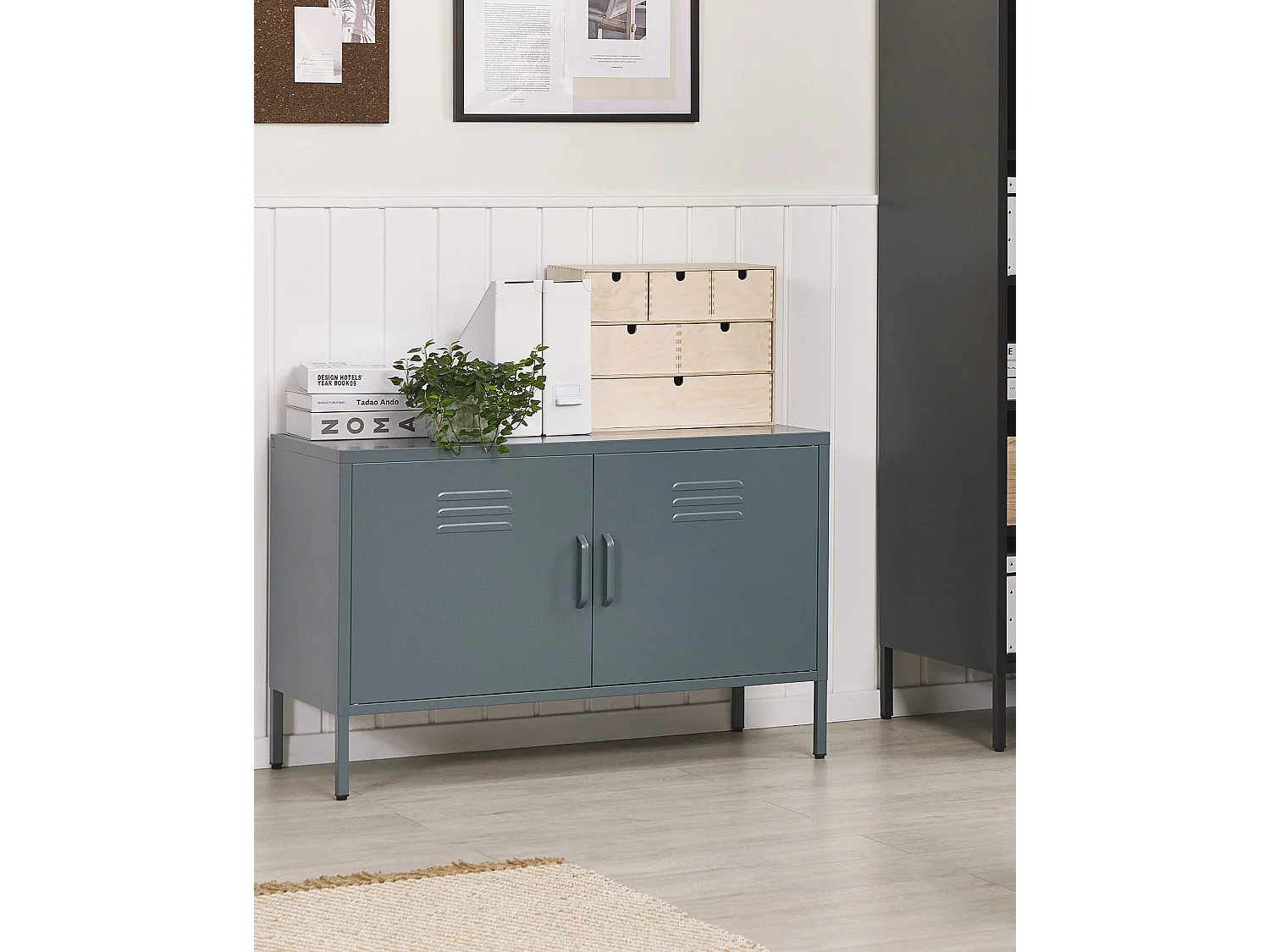 Meuble de rangement URIA Métal Gris