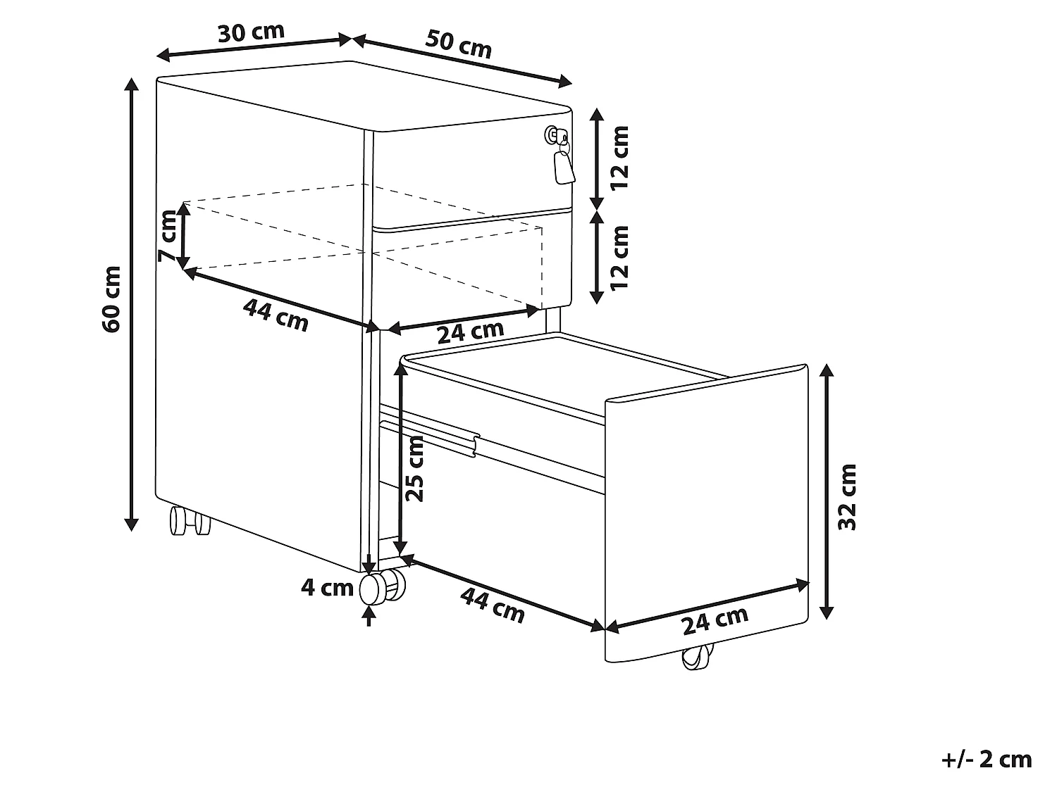 Archiefkast metaal wit BOLSENA