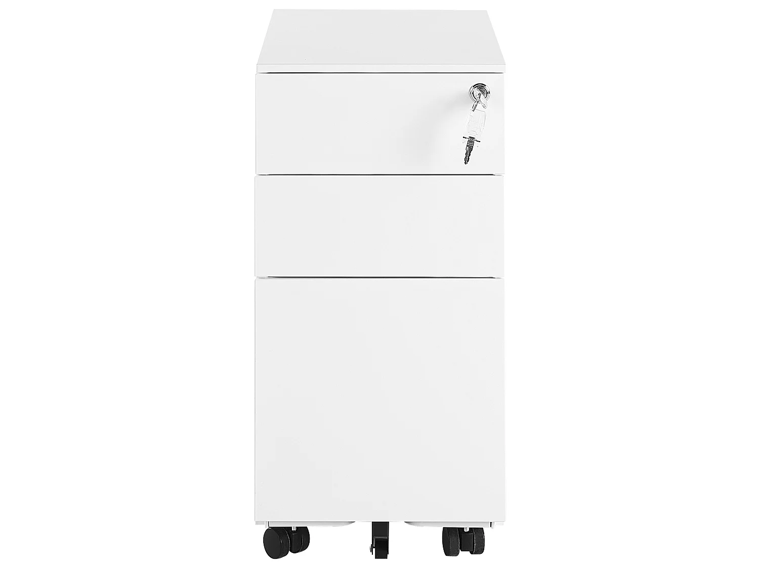 Mobiletto portaoggetti in metallo bianco con 3 cassetti BOLSENA