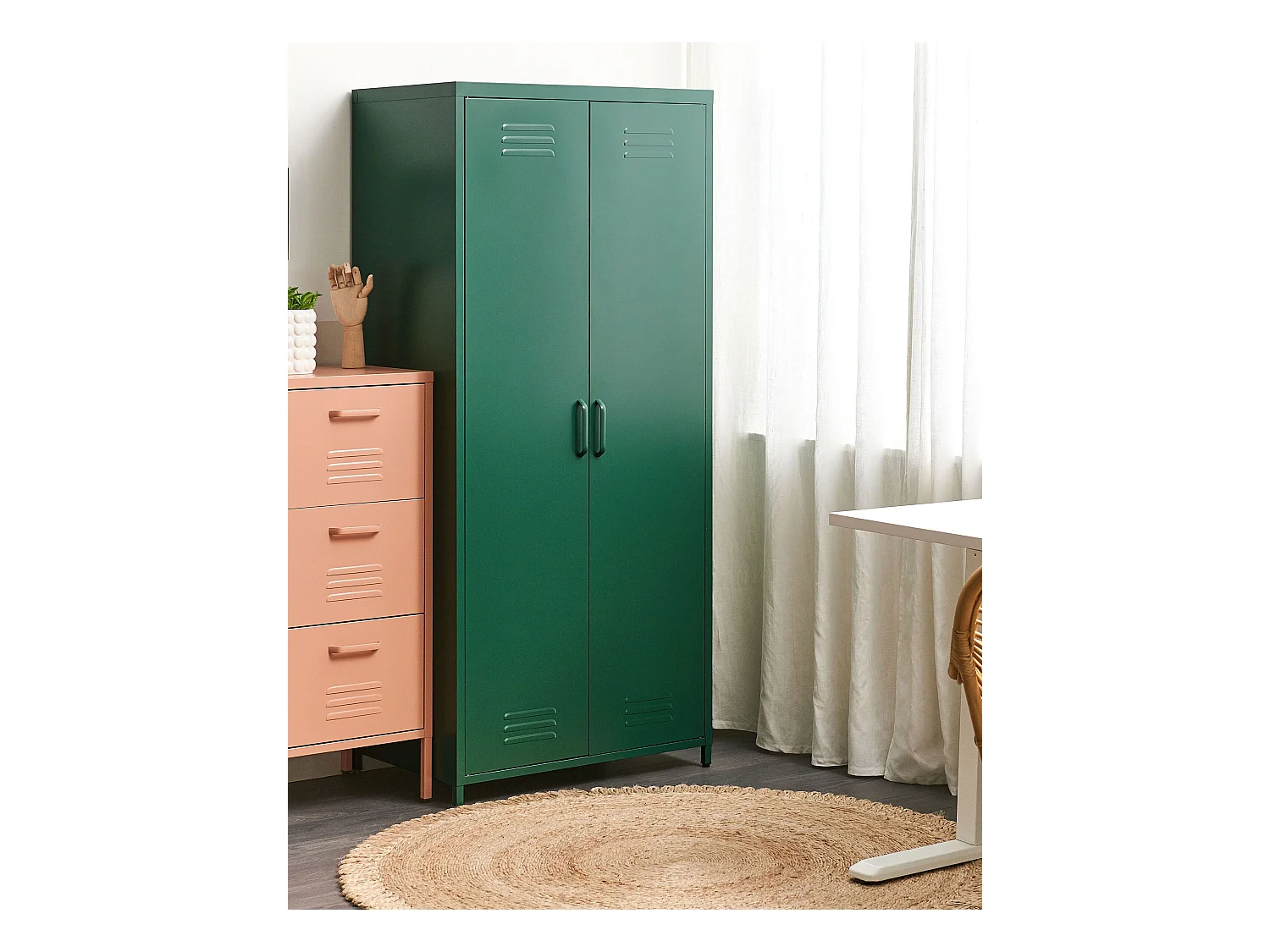 Meuble de rangement VARNA Métal Vert