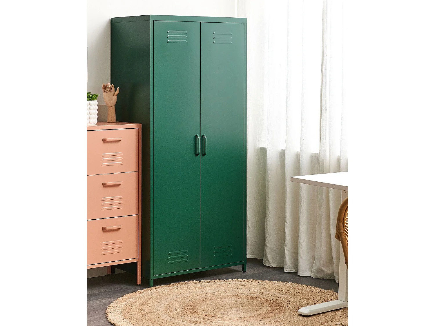 Meuble de rangement VARNA Métal Vert