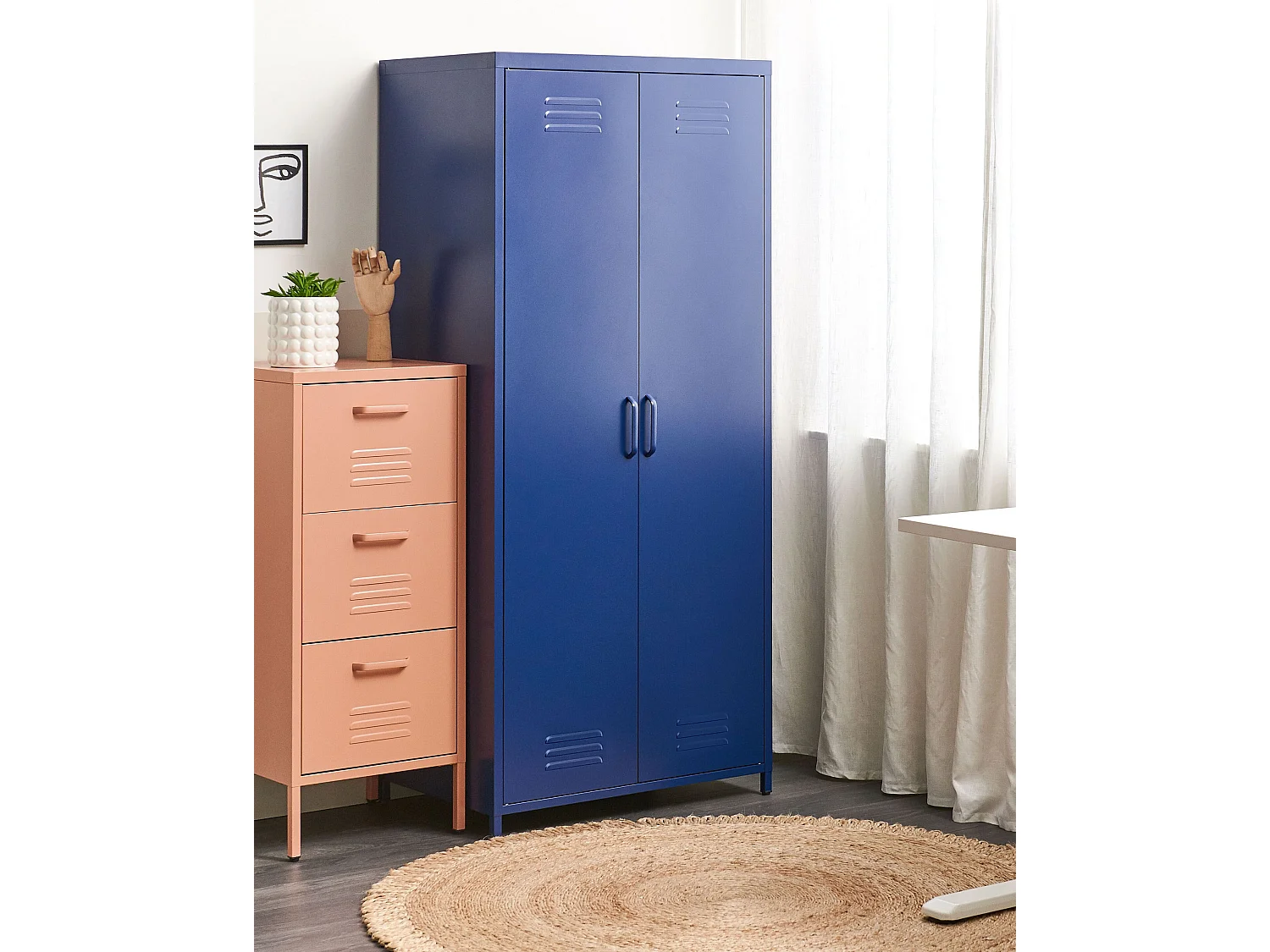 Mueble de oficina VARNA Metal Azul marino