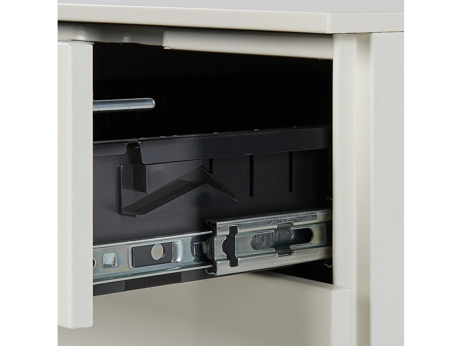 Meuble de rangement CAMI Métal Blanc cassé