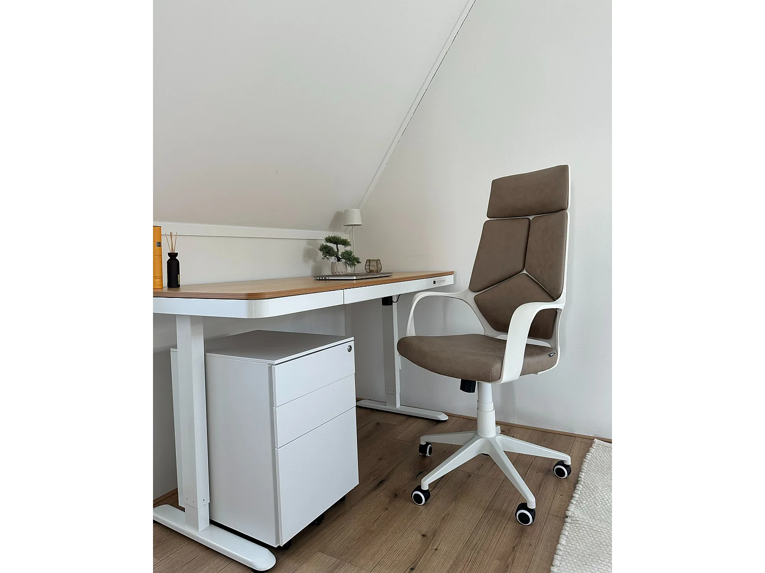 Meuble de rangement CAMI Métal Blanc cassé