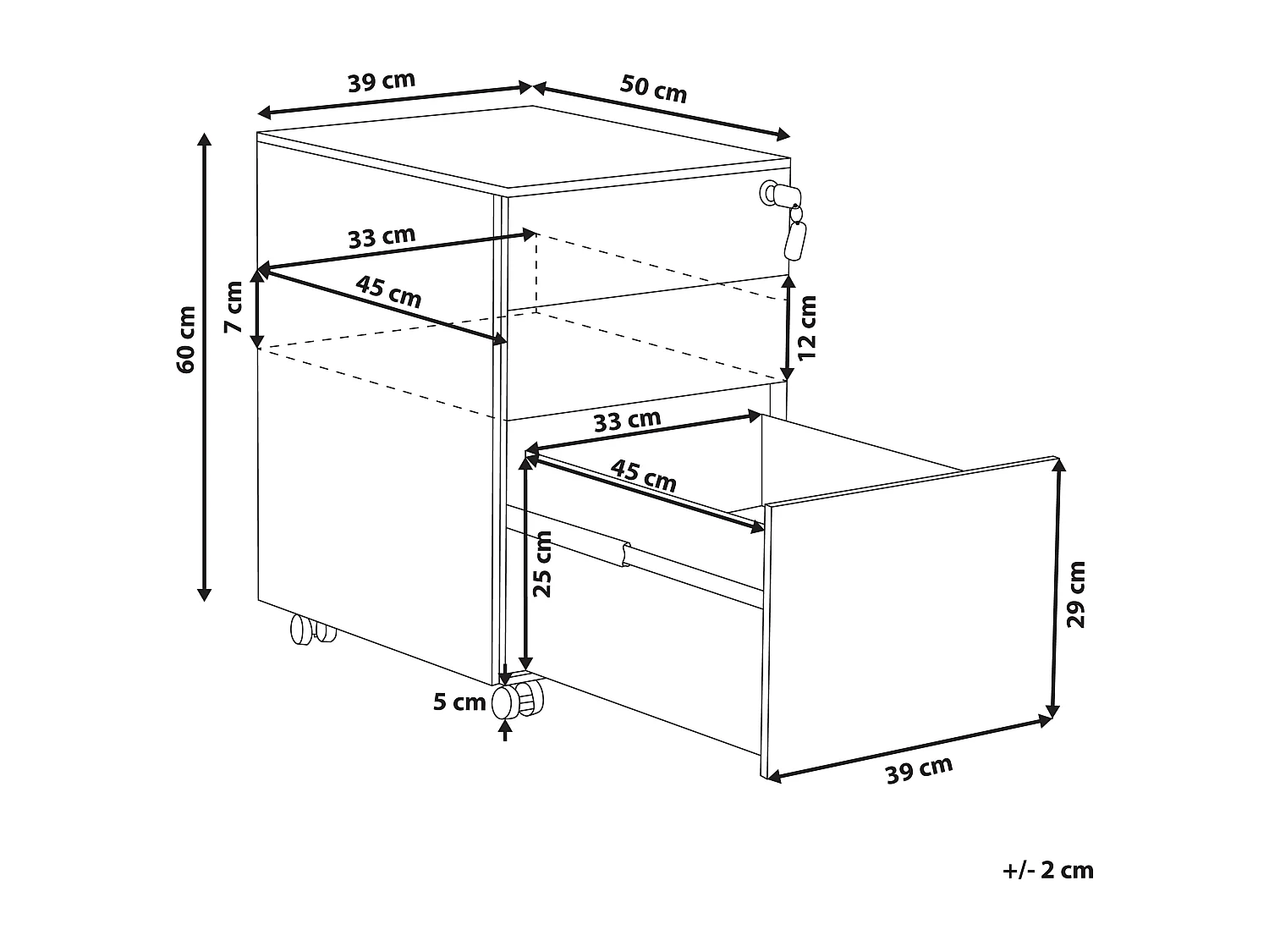 Meuble de rangement CAMI Métal Blanc cassé