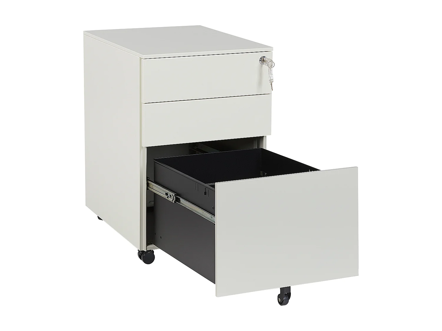 Meuble de rangement CAMI Métal Blanc cassé