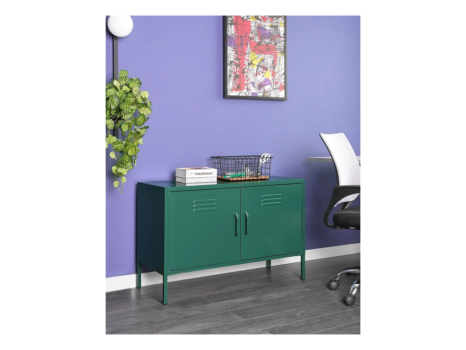 Szafka biurowa URIA Metal Zielony