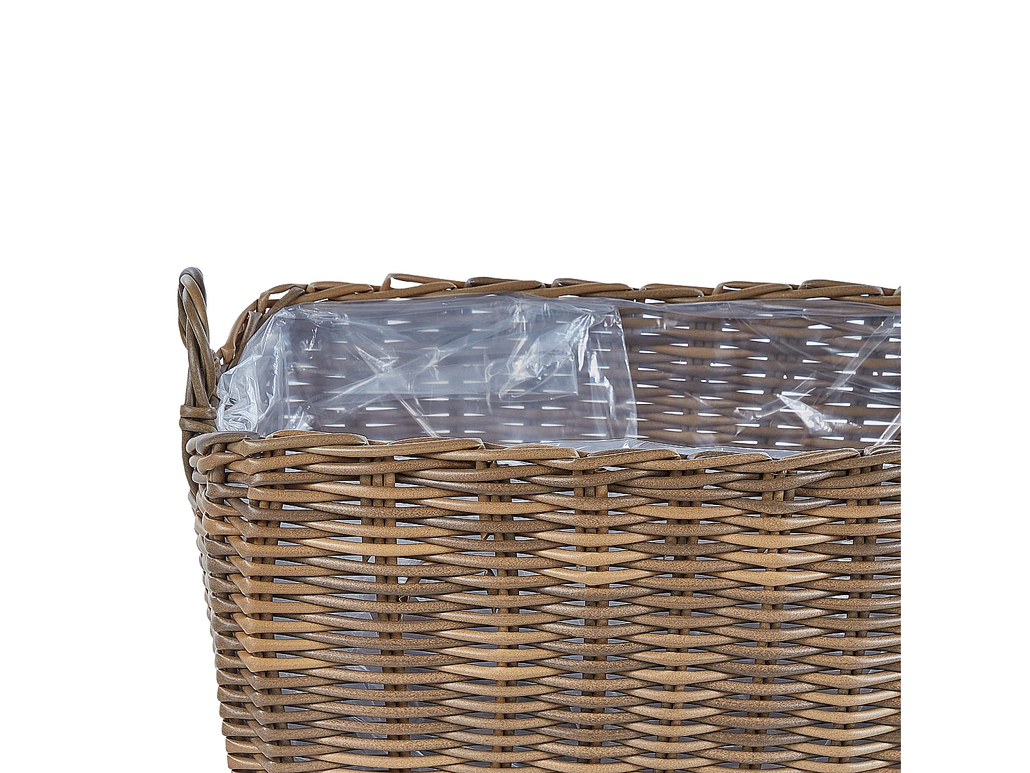 Lot de 2 pots de fleurs ORMOS 53/59 cm Marron