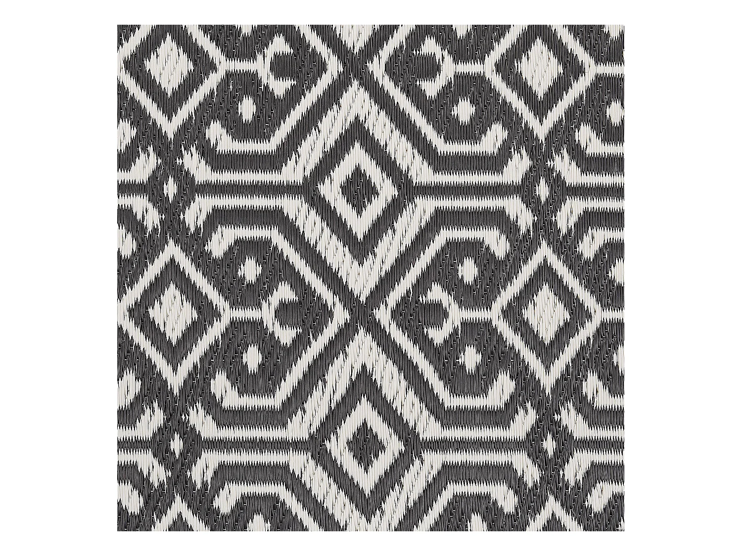Tapis extérieur noir à motif géométrique 120 x 180 cm BARMER