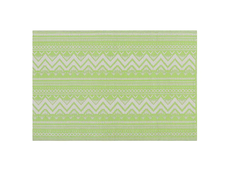 Tappeto da esterno verde con motivo geometrico 120 x 180 cm NAGPUR