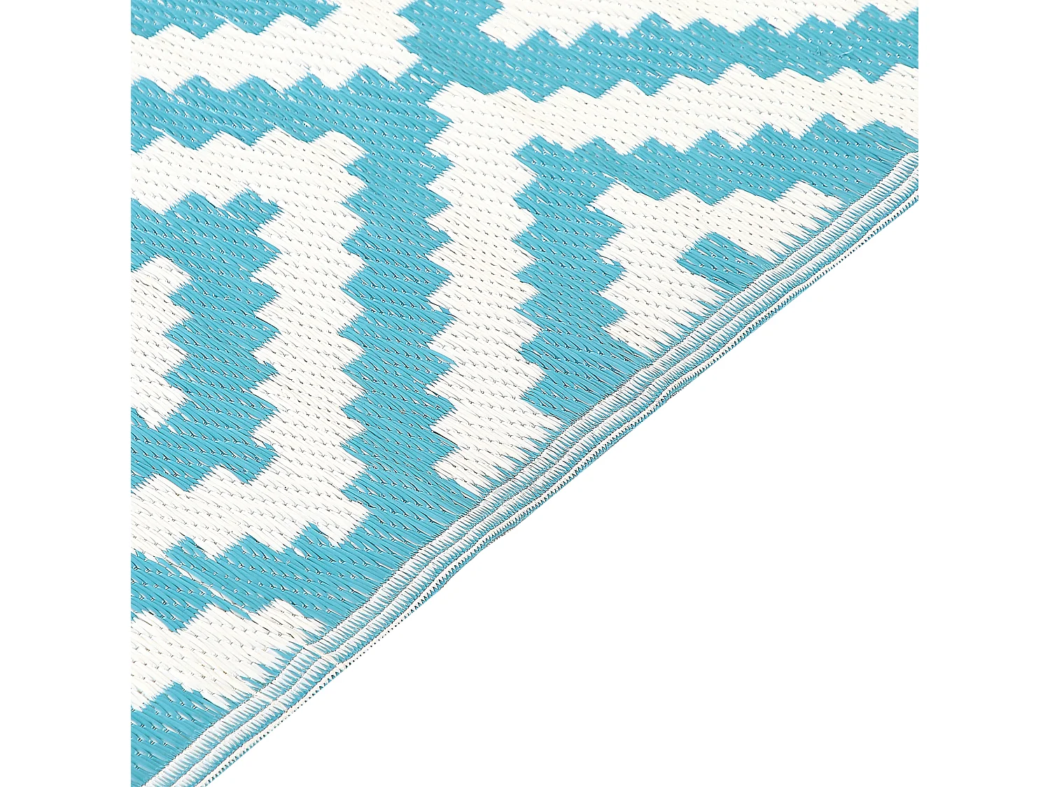 Tapete de exterior HAPUR 120 x 180 cm Azul