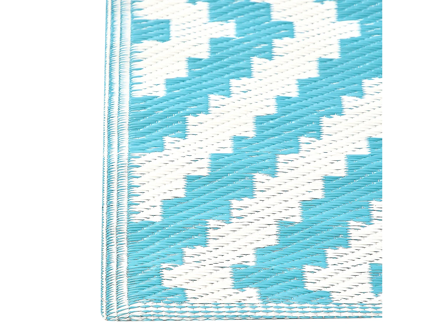 Tapete de exterior HAPUR 120 x 180 cm Azul