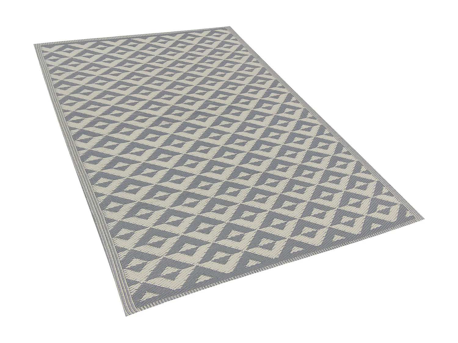 Tapis d'extérieur BIHAR Gris 120 x 180 cm