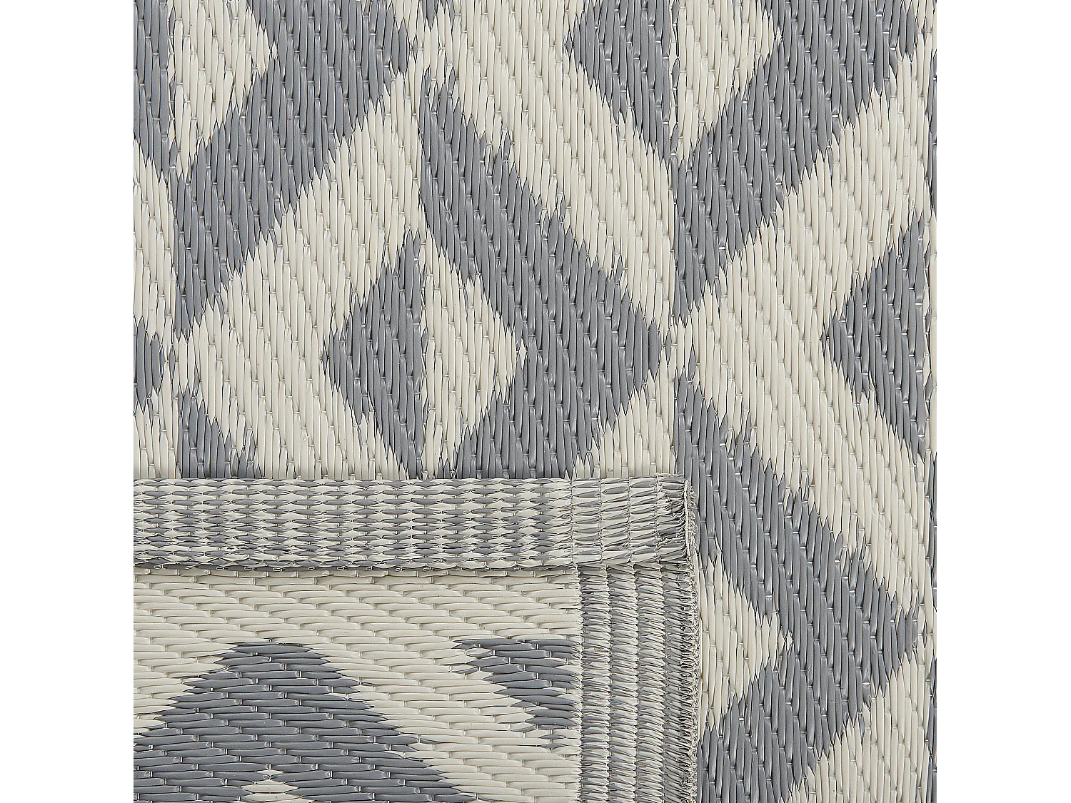 Tapis d'extérieur BIHAR Gris 120 x 180 cm