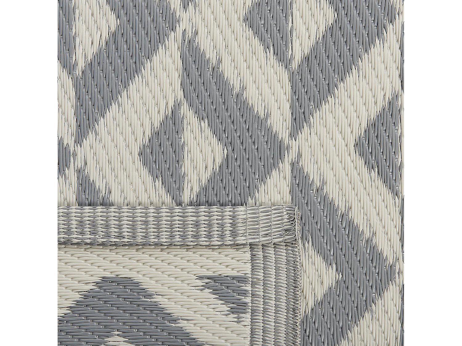 Tapis d'extérieur BIHAR Gris 120 x 180 cm