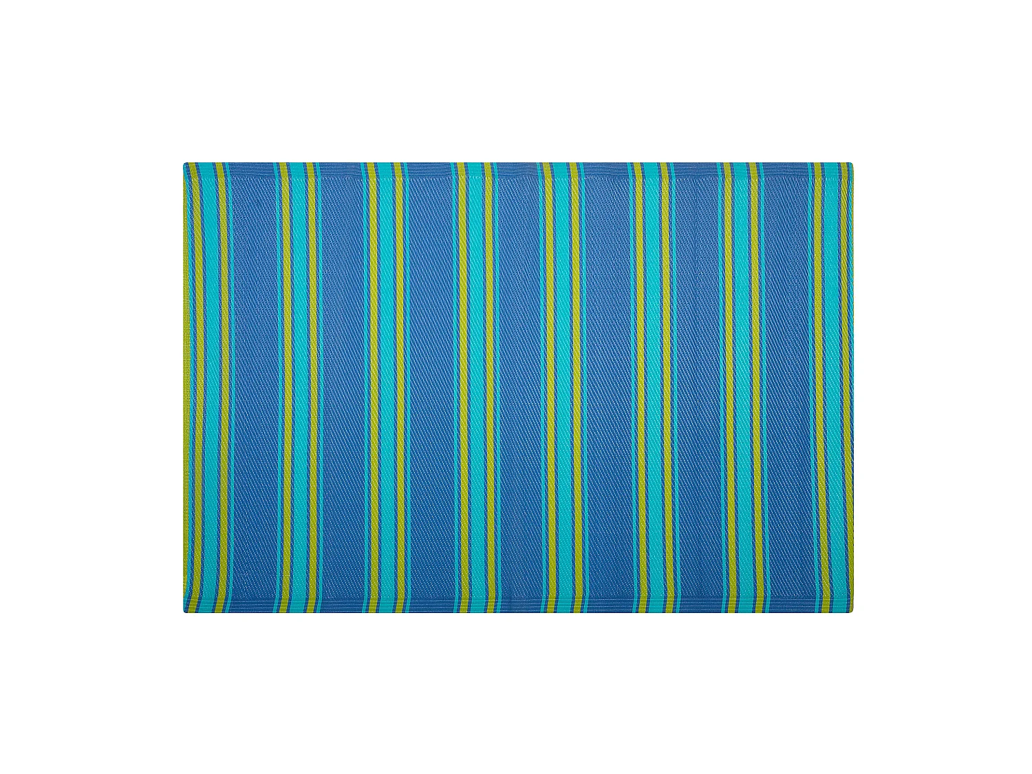 Outdoor Teppich blau 120x180 cm Bodenschutzmatte Kunststoffmatte Alwar