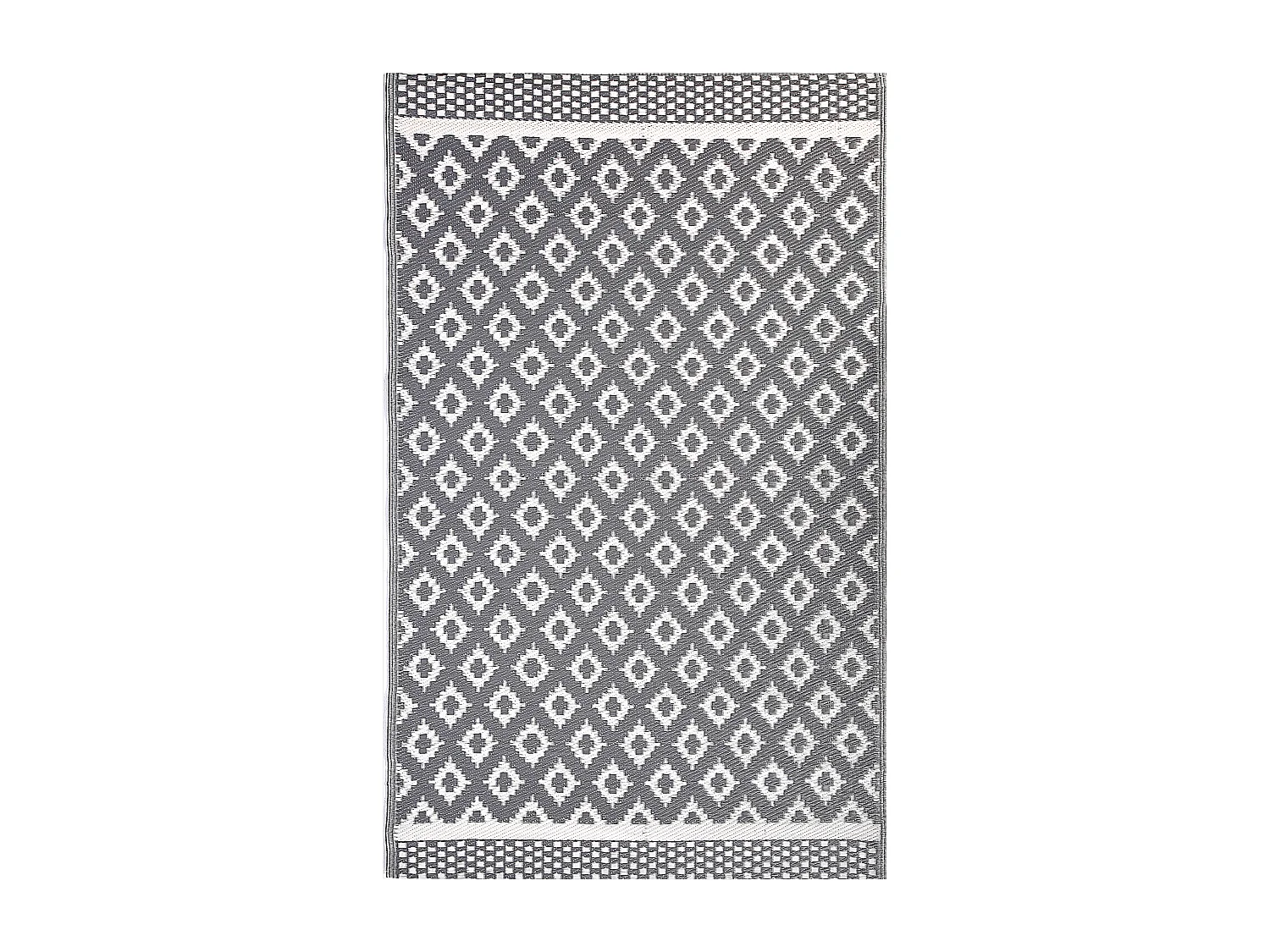 Rechteckiger Outdoor-Teppich in Grau mit modernem Muster 120x180 cm Thane